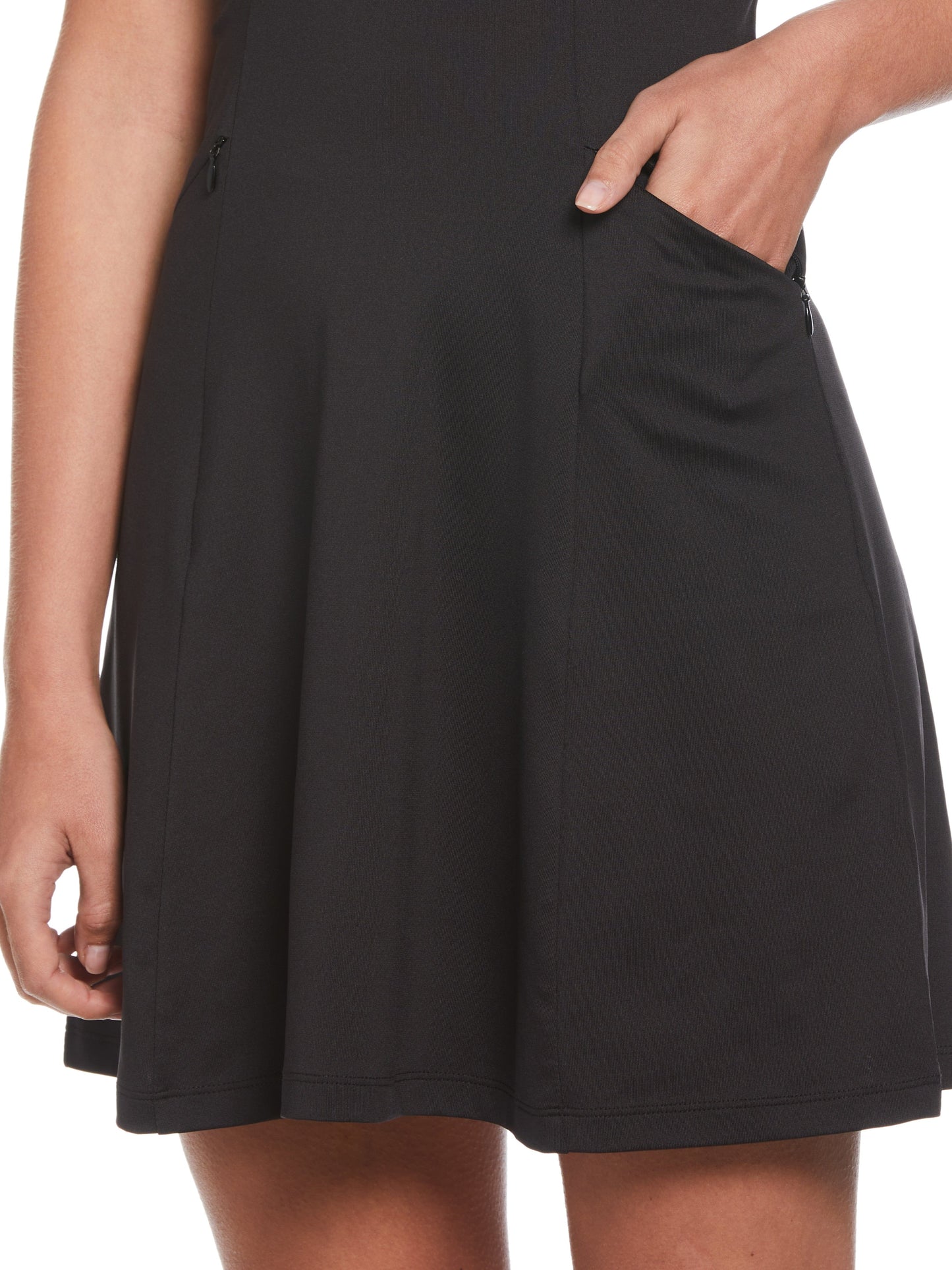 Womens Racer Back Flounce Dress